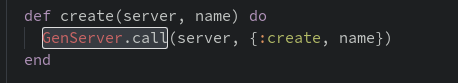 Selected text for activting elixir docs