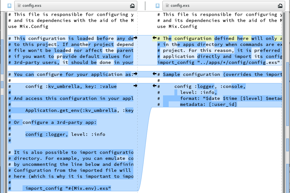 config.exs comparison